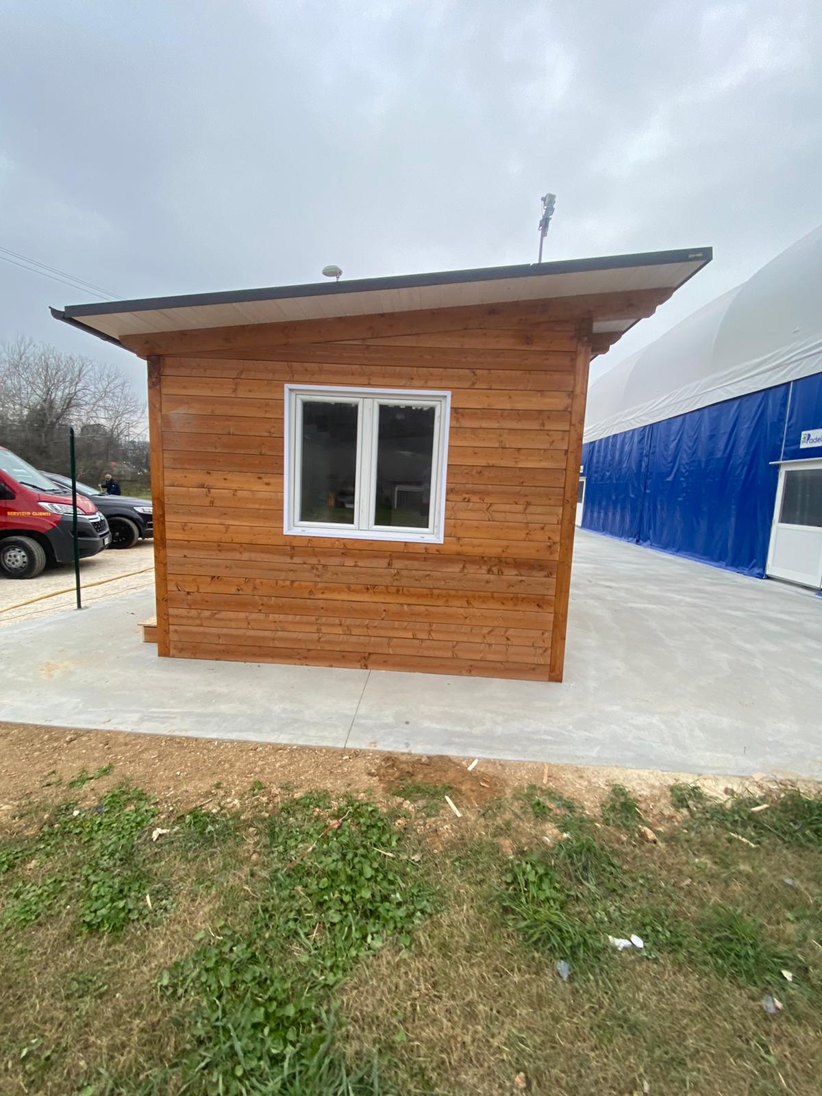Struttura in legno per attività sportiva